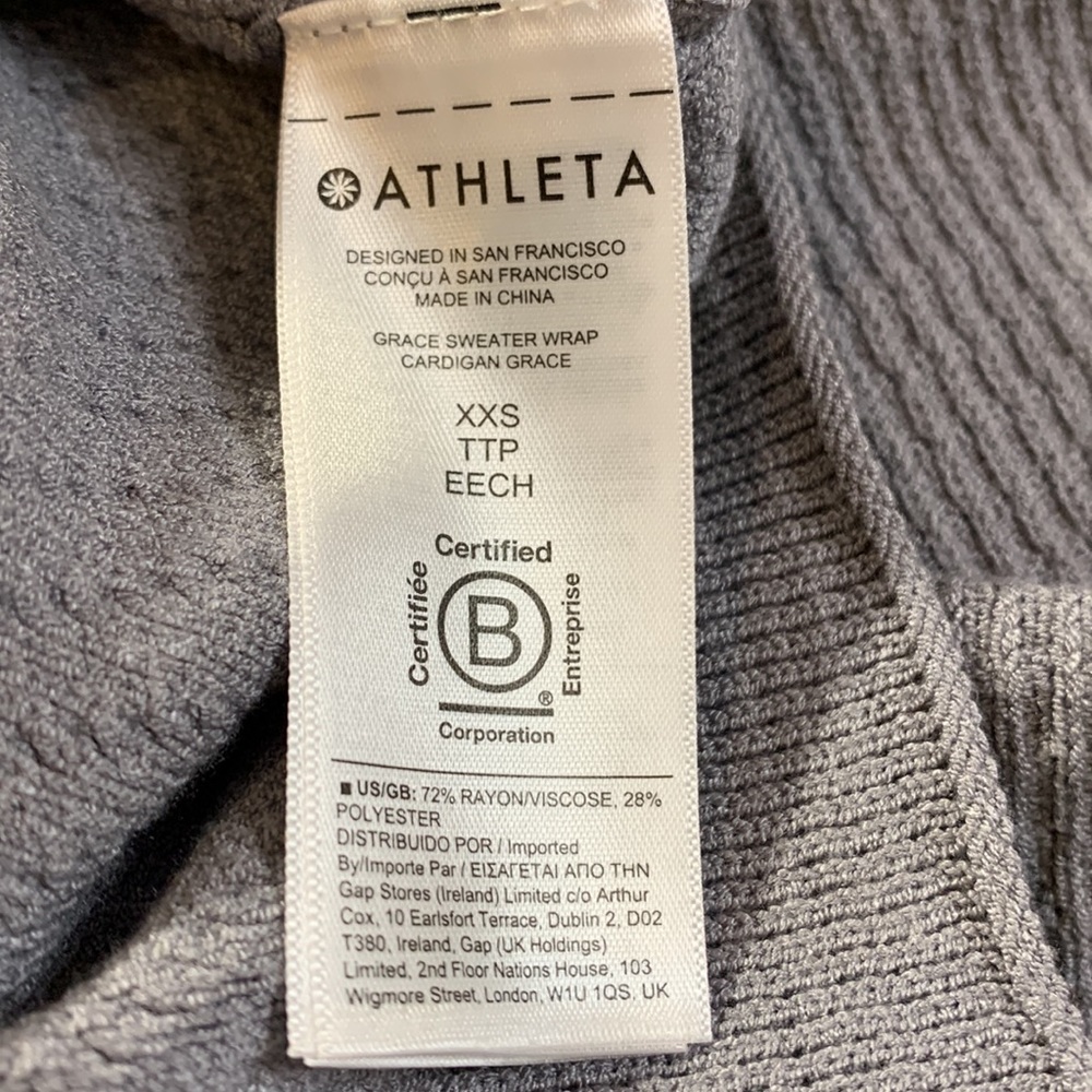 Athleta NWT Grace Sweater Wrap - Picture 12 of 15